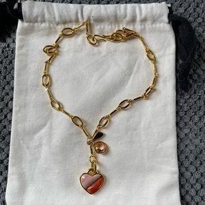 Lizzie Fortunato Heart Charm Necklace NWT